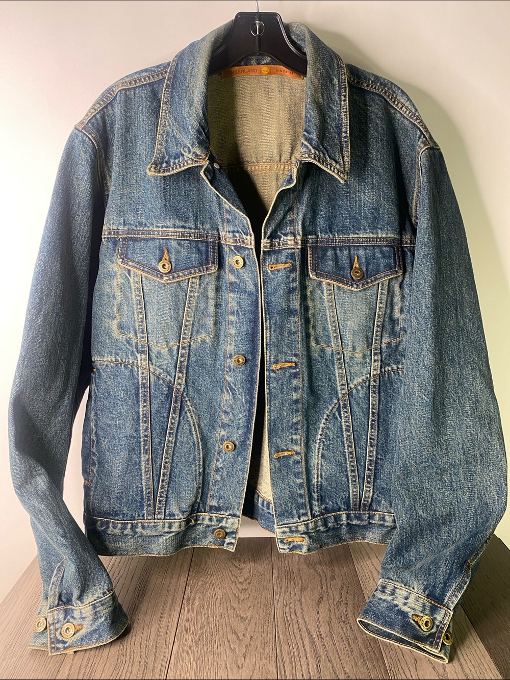Timberland Blue Denim Lightweight Shirt Jacket Men’s Size Large - 1544